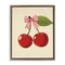 Stupell Industries Cherries with Pink Plaid Bow Floating Frame, design by Christine Simpson Art